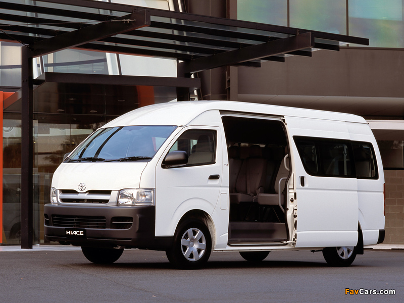 Toyota Hiace Super LWB High Roof AU-spec 2004–10 wallpapers (800 x 600)