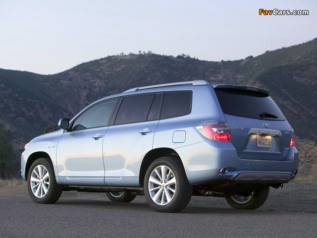 Photos of Toyota Highlander Hybrid 2007–10 (640 x 480)