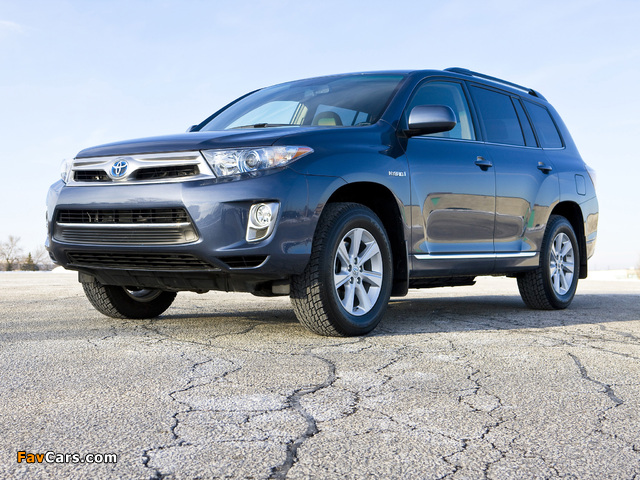 Photos of Toyota Highlander Hybrid (MHU48) 2010 (640 x 480)