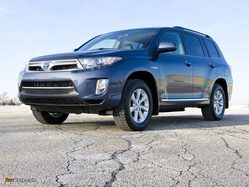 Photos of Toyota Highlander Hybrid (MHU48) 2010 (800 x 600)