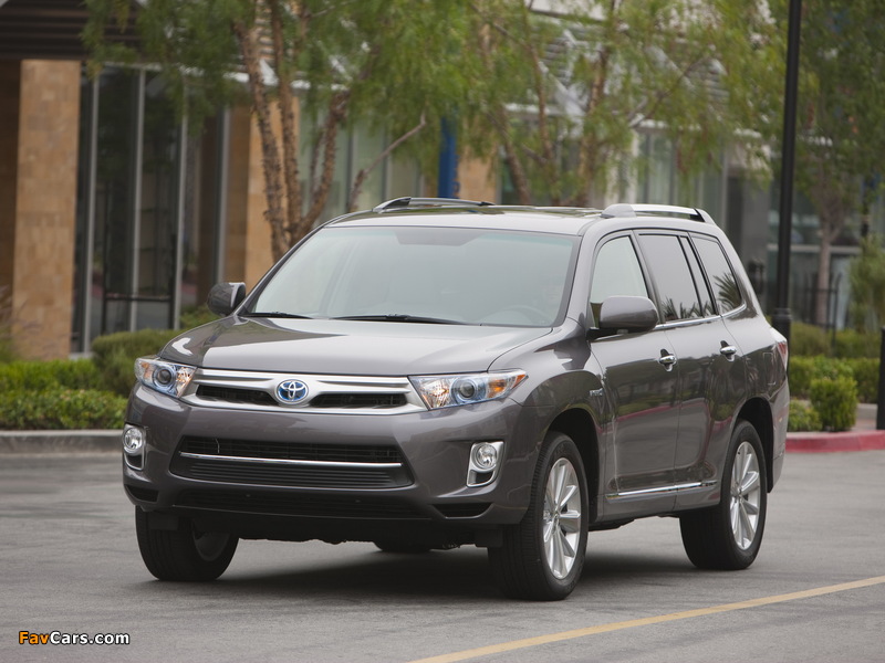 Photos of Toyota Highlander Hybrid (MHU48) 2010 (800 x 600)