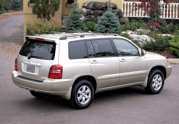 Pictures of Toyota Highlander 2001–03