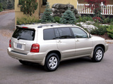 Pictures of Toyota Highlander 2001–03