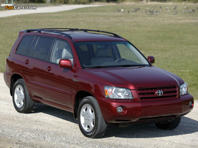 Toyota Highlander 2003–07 photos (640 x 480)
