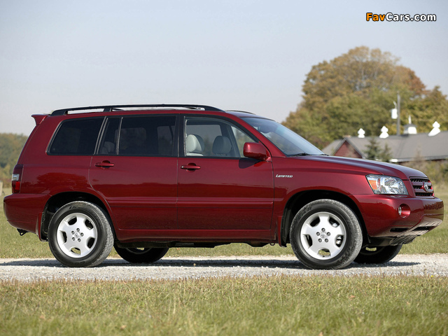 Toyota Highlander 2003–07 wallpapers (640 x 480)