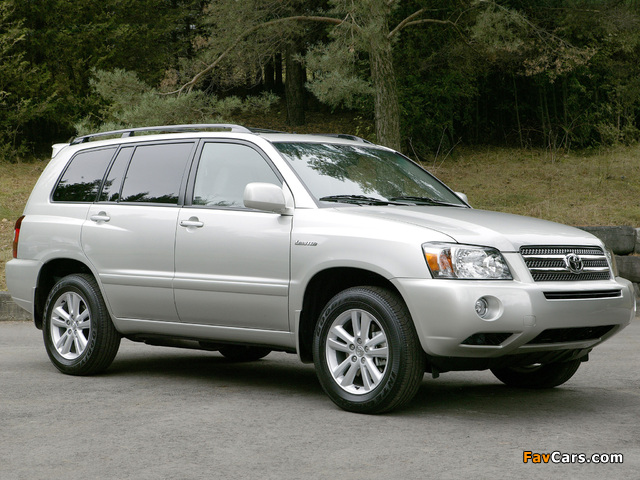 Toyota Highlander Hybrid 2005–07 images (640 x 480)