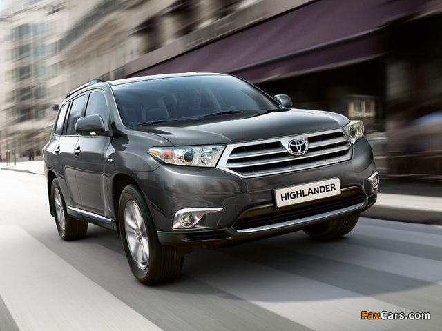 Toyota Highlander EU-spec (XU40) 2010 wallpapers (640 x 480)