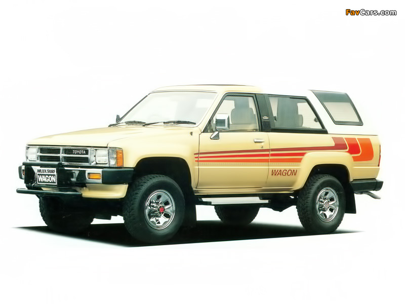 Pictures of Toyota Hilux Surf SSR Limited 1987–89 (800 x 600)