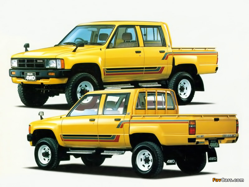 Images of Toyota Hilux Double Cab SR JP-spec 1983–88 (800 x 600)