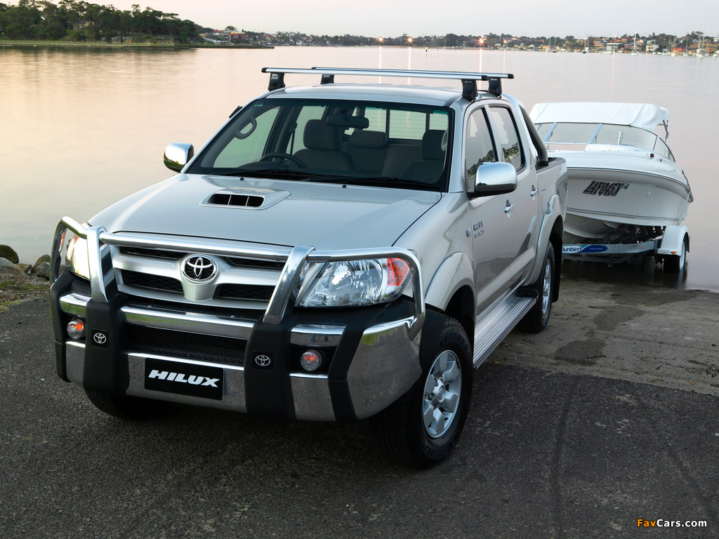Pictures of Toyota Hilux 3.0 4D Turbo Double Cab 2005–08 (1024 x 768)