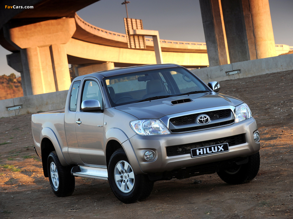 Pictures of Toyota Hilux Xtra Cab ZA-spec 2008–11 (1024 x 768)