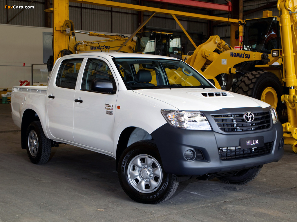 Pictures of Toyota Hilux WorkMate Double Cab 4x4 AU-spec 2011 (1024 x 768)