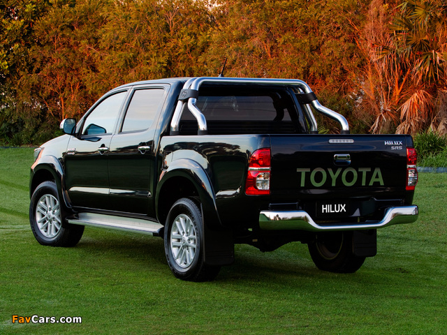 Pictures of Toyota Hilux SR5 Double Cab 4x4 AU-spec 2011 (640 x 480)