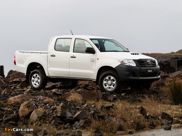 Pictures of Toyota Hilux WorkMate Double Cab 4x4 AU-spec 2011 (640 x 480)