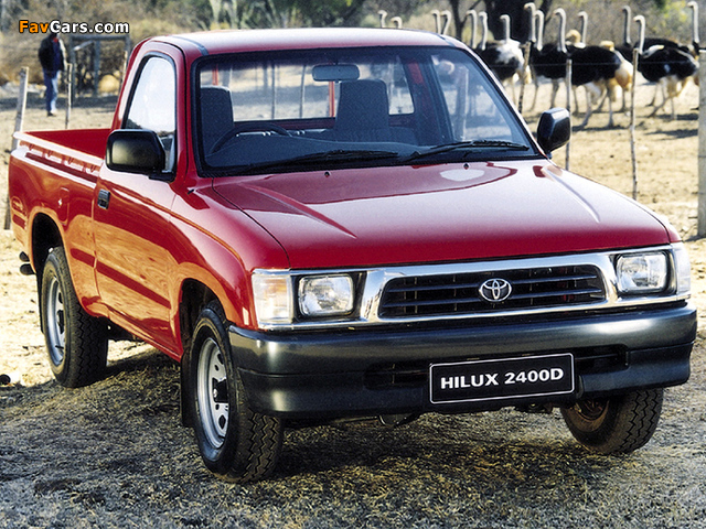 Toyota Hilux 2400D Single Cab ZA-spec 1997–2001 images (640 x 480)
