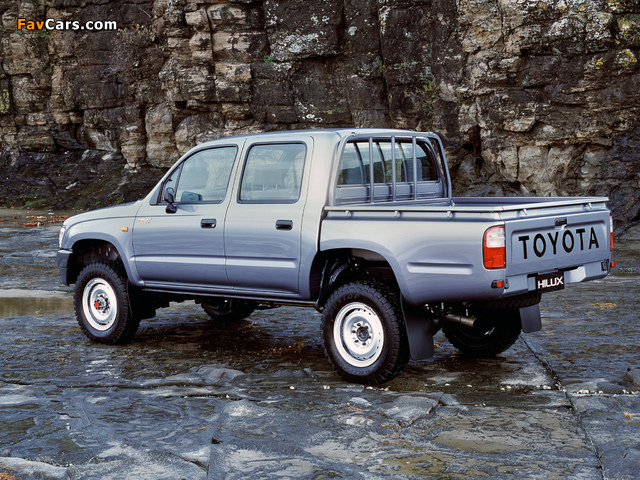 Toyota Hilux Double Cab AU-spec 1997–2001 images (640 x 480)