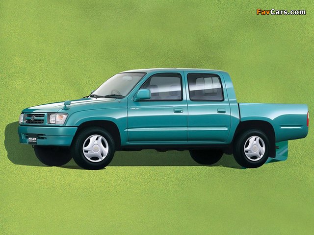 Toyota Hilux Double Cab JP-spec 1997–2001 images (640 x 480)