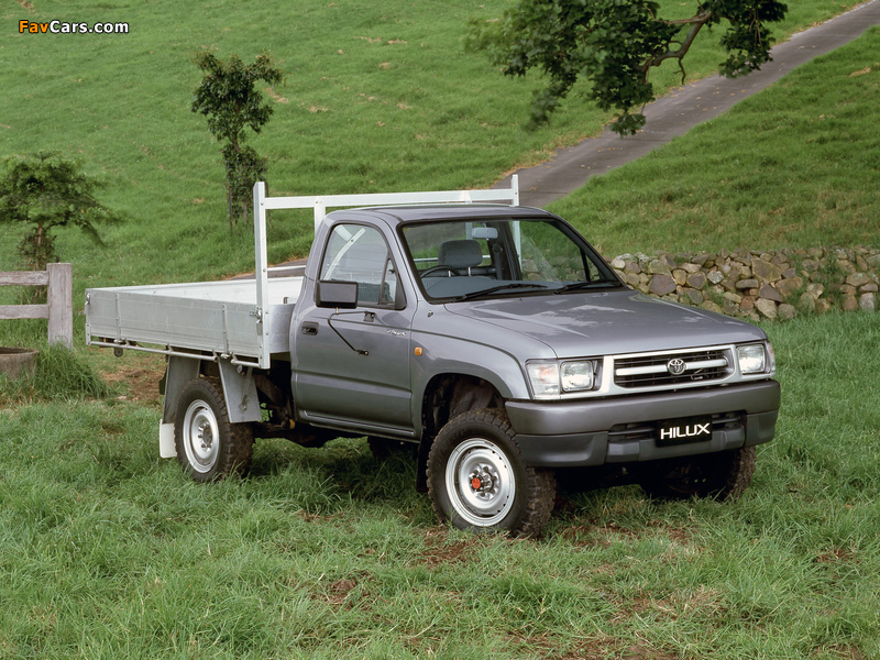 Toyota Hilux Single Cab Chassis AU-spec 1997–2001 wallpapers (800 x 600)