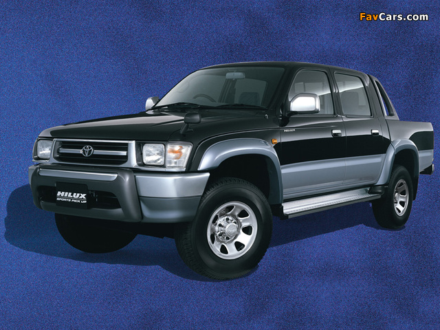 Toyota Hilux Double Cab JP-spec 1997–2001 wallpapers (640 x 480)