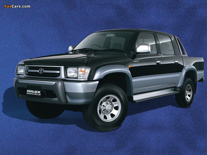 Toyota Hilux Double Cab JP-spec 1997–2001 wallpapers (800 x 600)