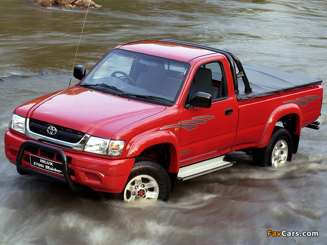 Toyota Hilux 2700i Raider Single Cab ZA-spec 2001–05 pictures (640 x 480)