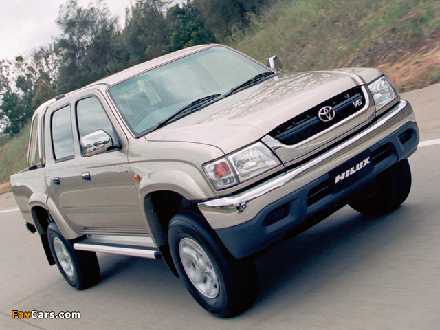 Toyota Hilux Double Cab AU-spec 2001–05 wallpapers (640 x 480)