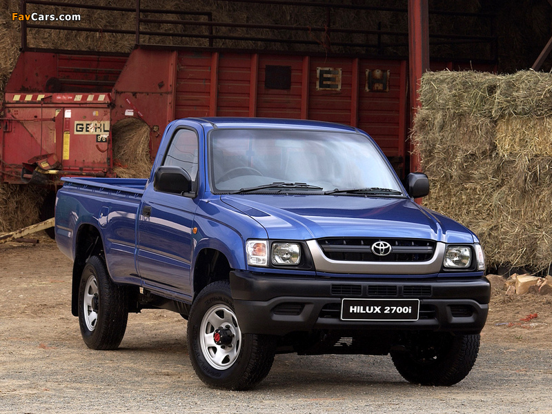 Toyota Hilux 2700i Single Cab ZA-spec 2001–05 wallpapers (800 x 600)