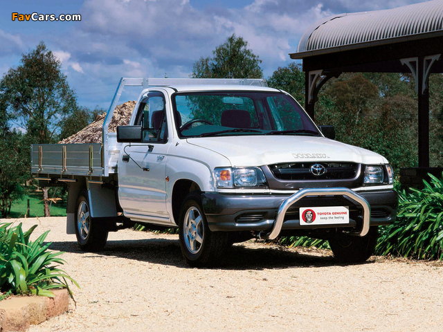 Toyota Hilux Single Cab Chassis AU-spec 2001–05 wallpapers (640 x 480)