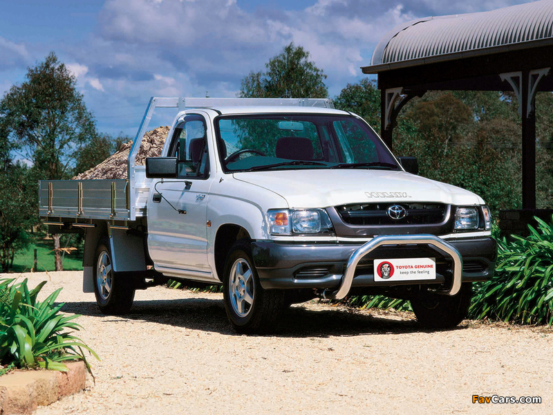 Toyota Hilux Single Cab Chassis AU-spec 2001–05 wallpapers (800 x 600)