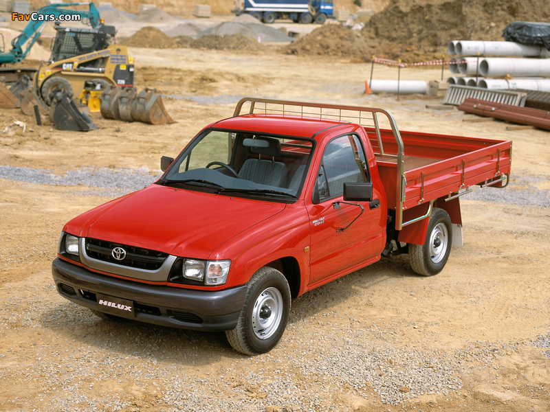 Toyota Hilux Single Cab Chassis AU-spec 2001–05 wallpapers (800 x 600)