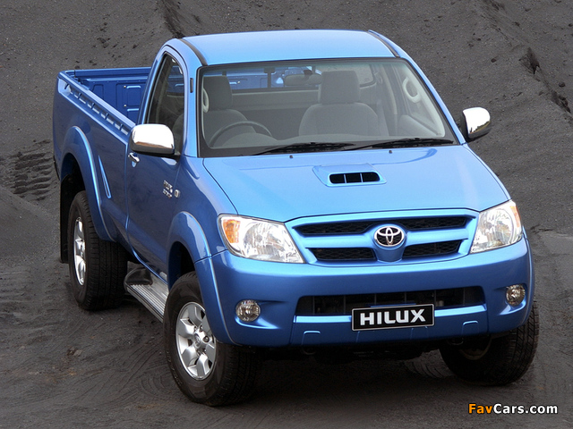 Toyota Hilux Single Cab ZA-spec 2005–08 images (640 x 480)