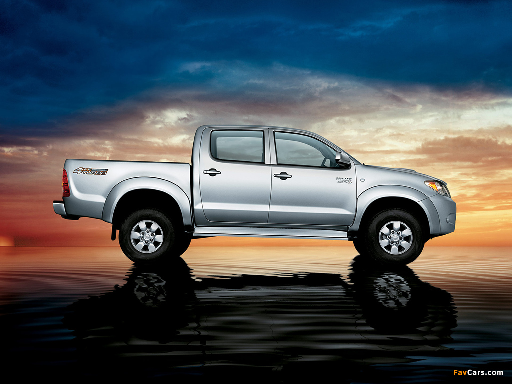 Toyota Hilux 3.0 4D Turbo Double Cab 2005–08 images (1024 x 768)