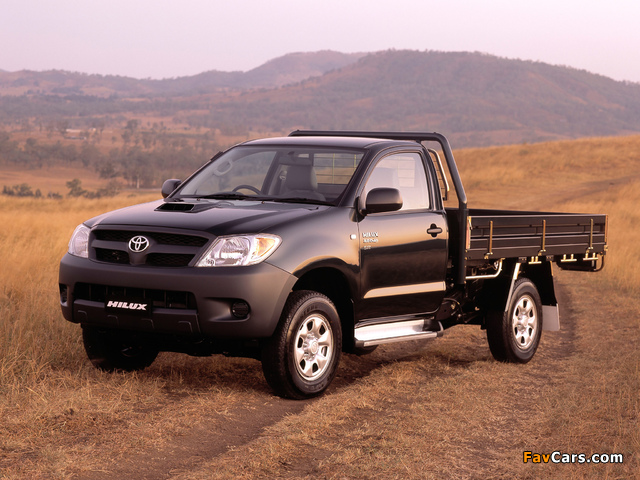 Toyota Hilux Single Cab Chassis AU-spec 2005–08 pictures (640 x 480)