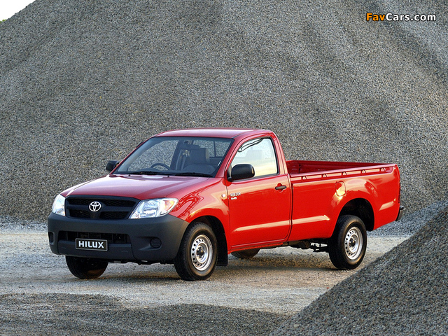 Toyota Hilux Regular Cab ZA-spec 2005–08 pictures (640 x 480)