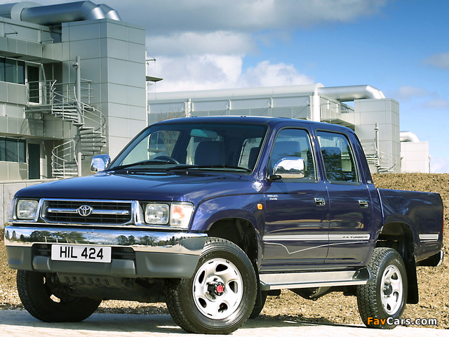 Toyota Hilux Double Cab UK-spec 1997–2001 wallpapers (640 x 480)