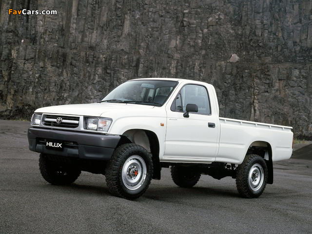 Toyota Hilux Single Cab AU-spec 1997–2001 wallpapers (640 x 480)