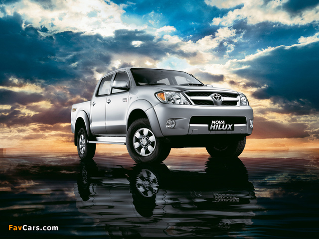 Toyota Hilux 3.0 4D Turbo Double Cab 2005–08 wallpapers (640 x 480)