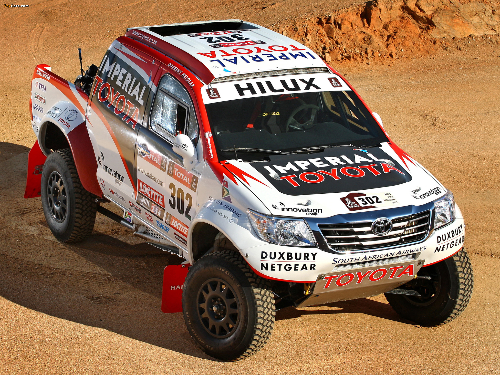 Toyota Hilux Rally Car 2012 wallpapers (2048 x 1536)