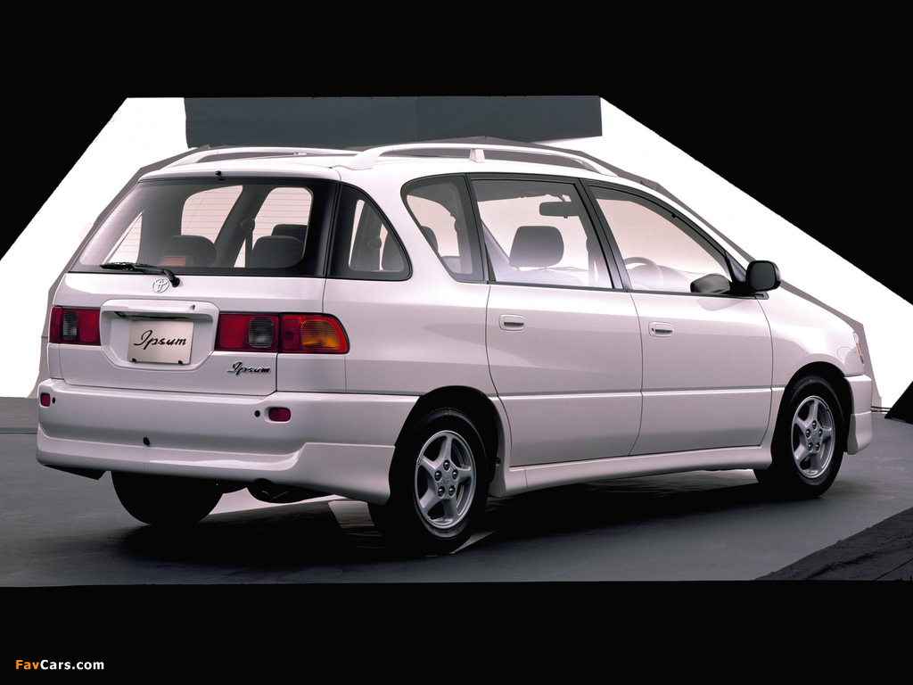 Toyota Ipsum AeroTouring (XM10G) 1996–2001 photos (1024 x 768)