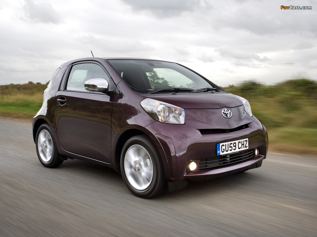 Toyota iQ UK-spec (KGJ10) 2009 images (1024 x 768)