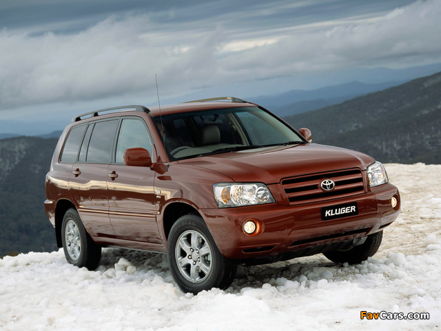Pictures of Toyota Kluger AU-spec 2003–07 (640 x 480)