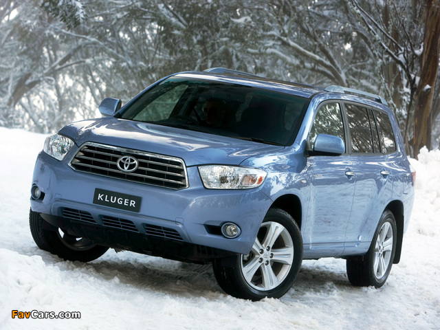 Toyota Kluger 2007–10 wallpapers (640 x 480)