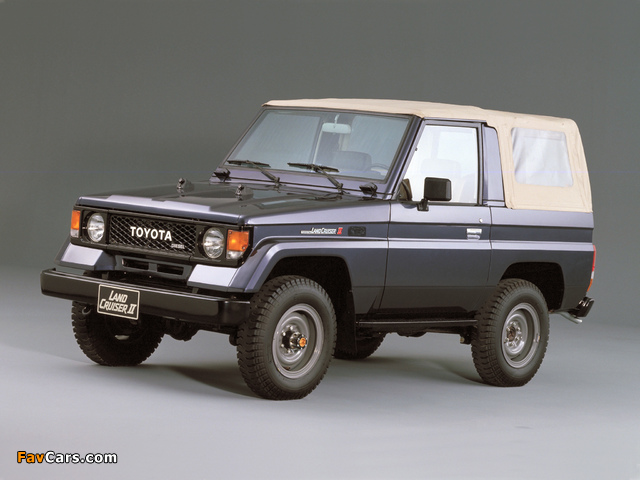 Photos of Toyota Land Cruiser II Canvas Top (LJ71) 1985–90 (640 x 480)