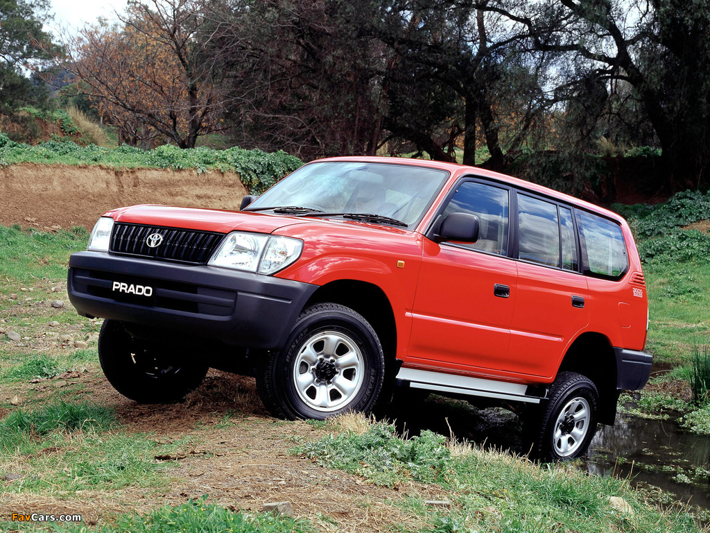 Photos of Toyota Land Cruiser Prado RV 5-door AU-spec (J95W) 1999–2002 (1024 x 768)