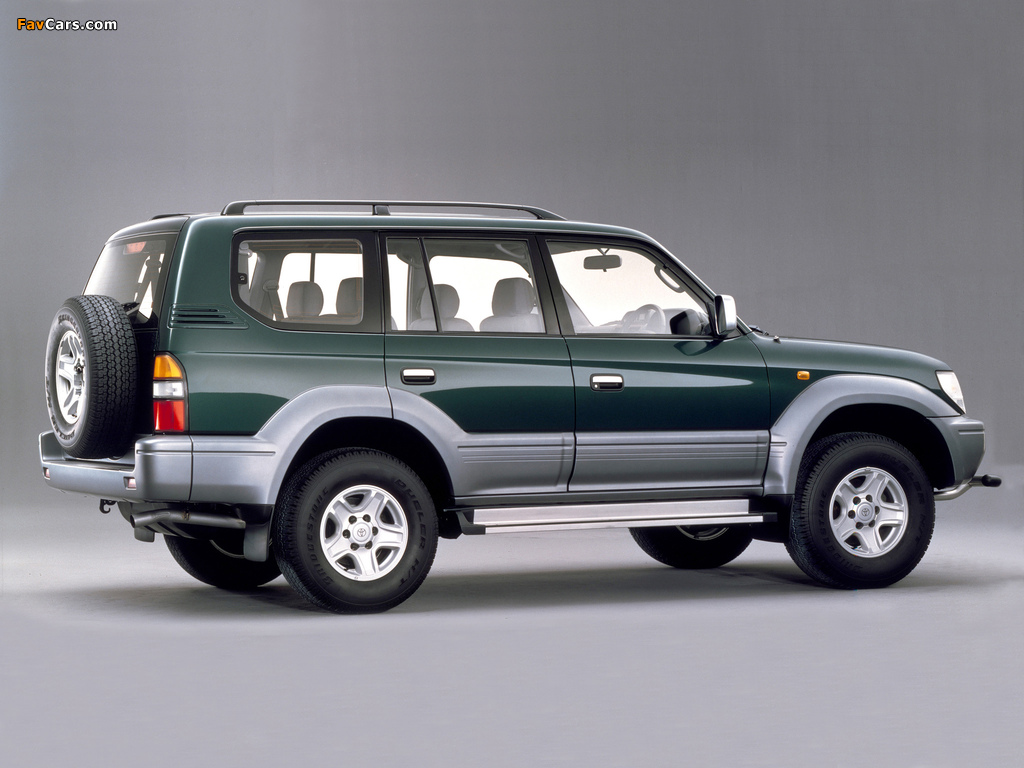 Pictures of Toyota Land Cruiser Prado 5-door JP-spec (J95W) 1996–99 (1024 x 768)