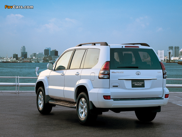 Pictures of Toyota Land Cruiser Prado 5-door JP-spec (J120W) 2003–09 (640 x 480)