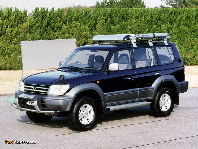 Toyota Land Cruiser Prado Active Vacation 5-door (J95W) 1996–99 photos (640 x 480)