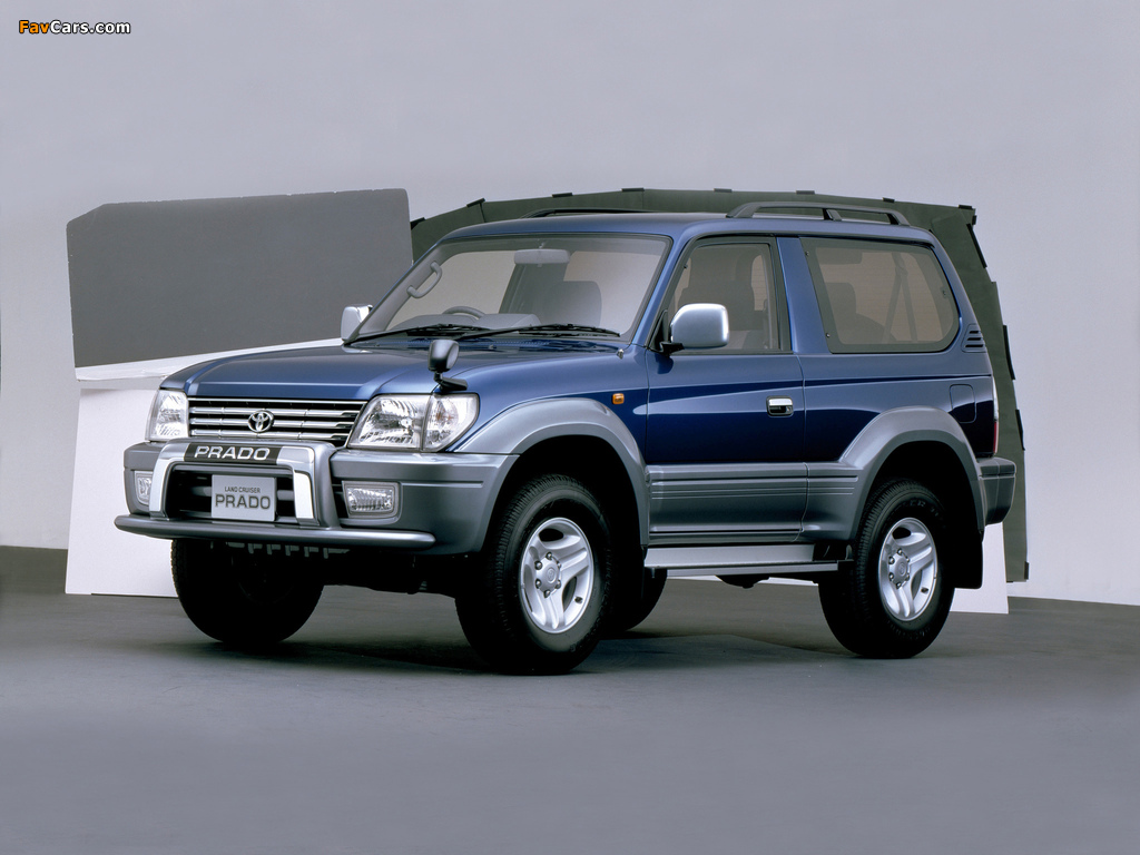 Toyota Land Cruiser Prado 3-door JP-spec (J90W) 1999–2002 photos (1024 x 768)
