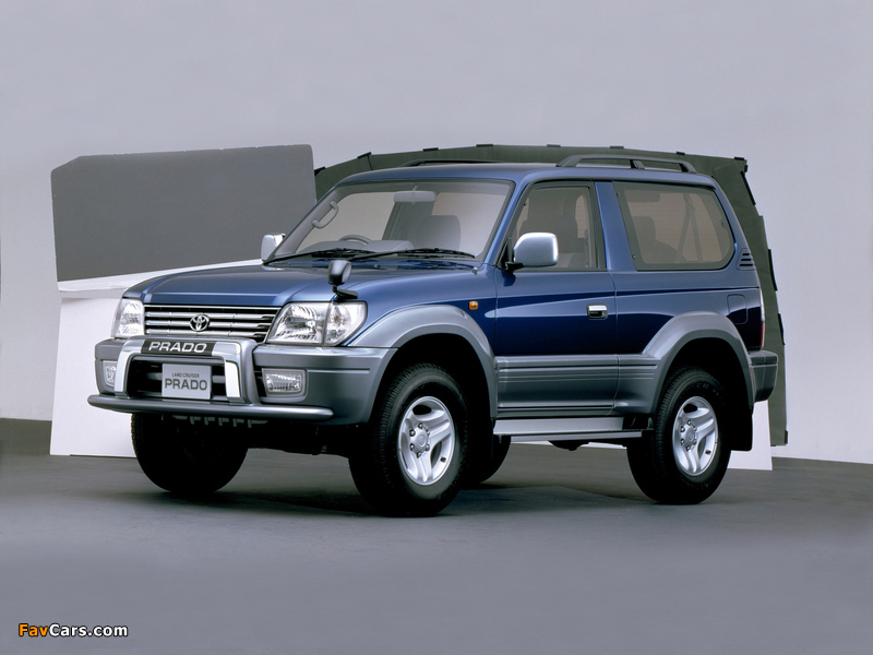 Toyota Land Cruiser Prado 3-door JP-spec (J90W) 1999–2002 photos (800 x 600)