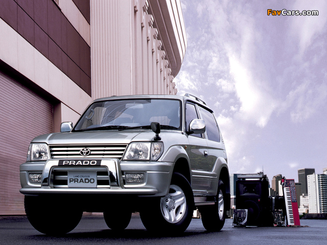Toyota Land Cruiser Prado 3-door JP-spec (J90W) 1999–2002 wallpapers (640 x 480)